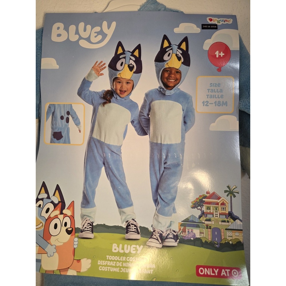 Bluey Toddler‎ Halloween Costume Jumpsuit 12-18 Months New In Package - Picture 2 of 3